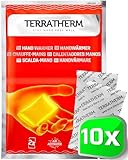 TerraTherm Handwärmer, Fingerwärmer für 12h warme Hände, Wärmepads Hand...