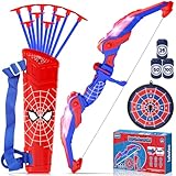 Lubolee Pfeil und Bogen Kinder Set mit LED Licht, Outdoor Spielzeug ab 3 4 5 6 7...
