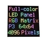 RGB Full-Color LED Matrix Panel for Raspberry Pi and Ardui, 3mm Pitch, 64×64,...