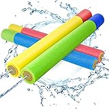 Kiztoys Wasserpistole Schaumstoff Kinder, 4er Set Bunt Wasserspritzpistole...