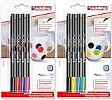 edding 4200 Porzellan-Pinselstift 4 x Standardfarbe und 4 x Zusatzfarbe...
