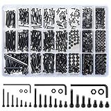 1260 STK M2 M3 M4 Schrauben Set, Zylinderschrauben mit Innensechskant Schrauben...