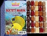 Frostfutter SAHAWA 150 Portionen Fischfutter 5X 100g Blister Sextett Marin für...