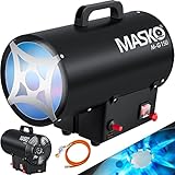 Masko® Gasheizgebläse Gasheizer Heizkanone Gasheizstrahler 15 KW Bauheizer Gas...