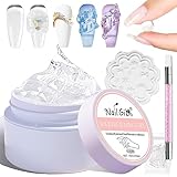 NAILGIL Solid Builder Gel für Nagellack, Solid Nail Glue Gel 3D Nagelskulptur...