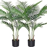 Fopamtri Künstliche Areca Palme 110 cm Künstliche Palme, 10 Zweige, für den...