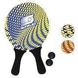 Sunflex Neopren Beachball Set Splash mit Zwei Schlägern und Zwei Bällen in...