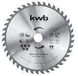 kwb BAU-Kreissägeblatt 250 x 30 - Wechselzahn für mittlere Schnitte - Z-42...