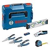 Bosch Professional Handwerkzeug-Set, 10-teilig (inkl. 2x Zange, 1x Cutter, 1x...