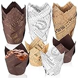 150 x Tulpe Muffinförmchen Muffins Papierförmchen, Muffinform Papier Cupcake...