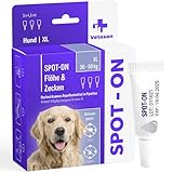 Vetasan Spot-ON für Hunde 30-50kg (XL) | gegen Flöhe & Zecken | 3 Monate...