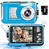 Unterwasserkamera Digitalkamera 1080P Full HD 30MP 16X Digitalzoom wasserdichte...