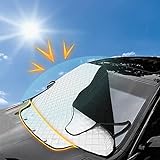 FREESOO Sonnenschutz Autoscheibenabdeckung- Scheibenabdeckung Auto-...