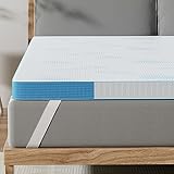 BedStory Gel Topper 200x200cm-7,6cm Höhe Gel Matratzentopper H3/H4 aus...