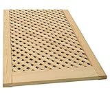Gittertür Holztür natur 99,3 x 59,4 cm Schranktür Raumteiler Schiebetür für...