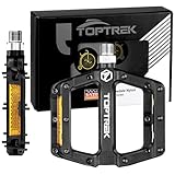 toptrek Fahrradpedale mit StVZO Reflektoren, Pedale Fahrrad Nylon Composite...