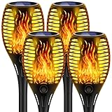 Lafhome Solar Flammenlicht für Außen Garten mit Realistischem Flammeneffekt,...