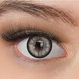 Kontaktlinsen farbig ohne Stärke grau | farbige graue Jahreslinsen | weiche...
