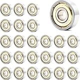 Jyvex 24 Stück 608 Kugellager, 608ZZ Kugellager 8x22x7mm Metall Double Shielded...