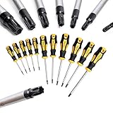 CCLIFE Torx Schraubendreher Set TX magnetisch T6-T40, 11 Stück mit...