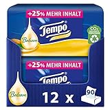 Tempo soft & sensitive Taschentücher Box - Megapack - 12 Boxen , 90 Tücher pro...