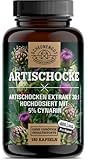 Artischocken Kapseln Hochdosiert 2400mg -WICHTIG: 30:1 Extrakt (=72000mg reine...