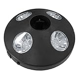 Mojawo LED Sonnenschirmbeleuchtung Sonnenschirmlampe Beleuchtung Lampe Licht...