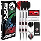 RED DRAGON Darts – Axis Rot Series 24g – 85% Wolfram - Profi Satz Dartpfeile...