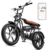 EVERCROSS EK30 Elektrofahrrad für Erwachsene, 20' x 4.0 Fette Reifen E Bike,...