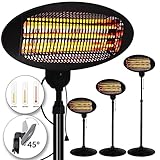 MONZANA® Heizstrahler 3 Heizstufen 2000 Watt Wärmestrahler Terrassenheizer...