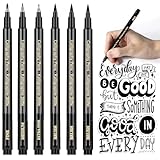 APOGO Kalligraphie Stifte, Handlettering Stifte 6 Calligraphie Stifte Set für...