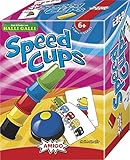 AMIGO 03780 - Speed Cups, Geschicklichkeitsspiel, 2 bis 4 Spieler, Blau, Grün,...