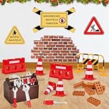 HWJPDMBD Wichtel Zubehör Baustelle, 26Pcs Miniatur Wichtel Baustelle Set,...