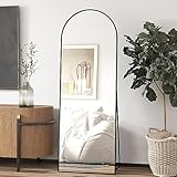 Elemango 162 x 53 cm gewölbter Bodenspiegel, Ganzkörper-Wandspiegel mit...