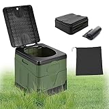 Drezesov Campingtoilette Faltbar Mobile, Trockentrenntoilette mit 12...