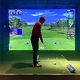 QUTBAG Verdickter Golfsimulator-Aufprallschirm, Golfsimulator-Projektionsschirm...