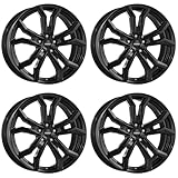4x Dezent Felgen Alufelgen TV black 7.5Jx19 ET53,50 5x112 kompatibel mit...