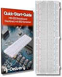 AZDelivery MB-102 Breadboard Steckbrett mit 830 Kontakten kompatibel mit Arduino