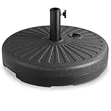Casaria® Sonnenschirmständer 38 bis 48mm Befüllbar Schirmständer Balkon...