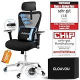 CLOUVOU CleverSeat Bürostuhl Ergonomisch | Schreibtischstuhl [4D...