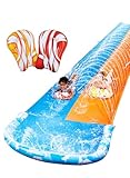 JOYIN 32,5ft/990,6cm Ultralange Doppelte Wasserrutsche, Rasen-Wasserrutsche mit...