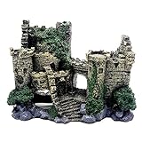 Gotetiso Aquarium Dekoration - Harz Schloss Ornamente, Klassische Burgruinen...
