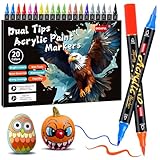 Acrylstifte für Steine Wasserfest, 20 Pc Acrylstifte Spülmaschinenfest Bemalen...