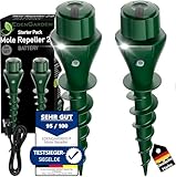 EdenGardens AKKU Maulwurf Vertreiber bestes Mittel gegen Wühlmäuse & Maulwurf...