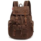 YuHan Unisex Vintage Casual Rucksack Canvas Rucksack Laptop Laptop MacBook...