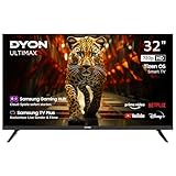 DYON ULTIMAX 32H-TI-W - 32 Zoll (80 cm) HD Smart TV mit Samsung Tizen OS, Triple...