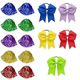 RQcMid Cheerleader Pompons, 15-teiliges Set in leuchtenden Farben, für...
