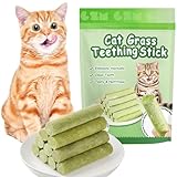 OSDUE 6 Stück Katzengras Snack, Cat Grass Teething Stick, Katzengras Sticks...