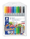 STAEDTLER Doppelfasermaler Noris Club, stabile, eindrucksichere Spitze,...