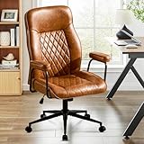 Ckaff Bürostuhl Ergonomisch, PU Leder Chefsessel, Schreibtischstuhl...